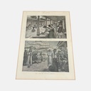 litografía coloreada a mano Vista de mercado y lavadero de Guatemala Anónimo