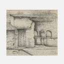 Cuadro de Rincòn de la Antigua por Walter Peter Koller 1986 15.5 x 18