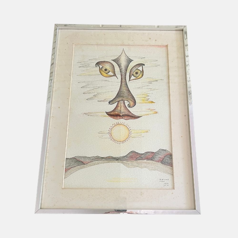 Cuadro  "la total aucecia del deseo" de A. Miròn junio 1984