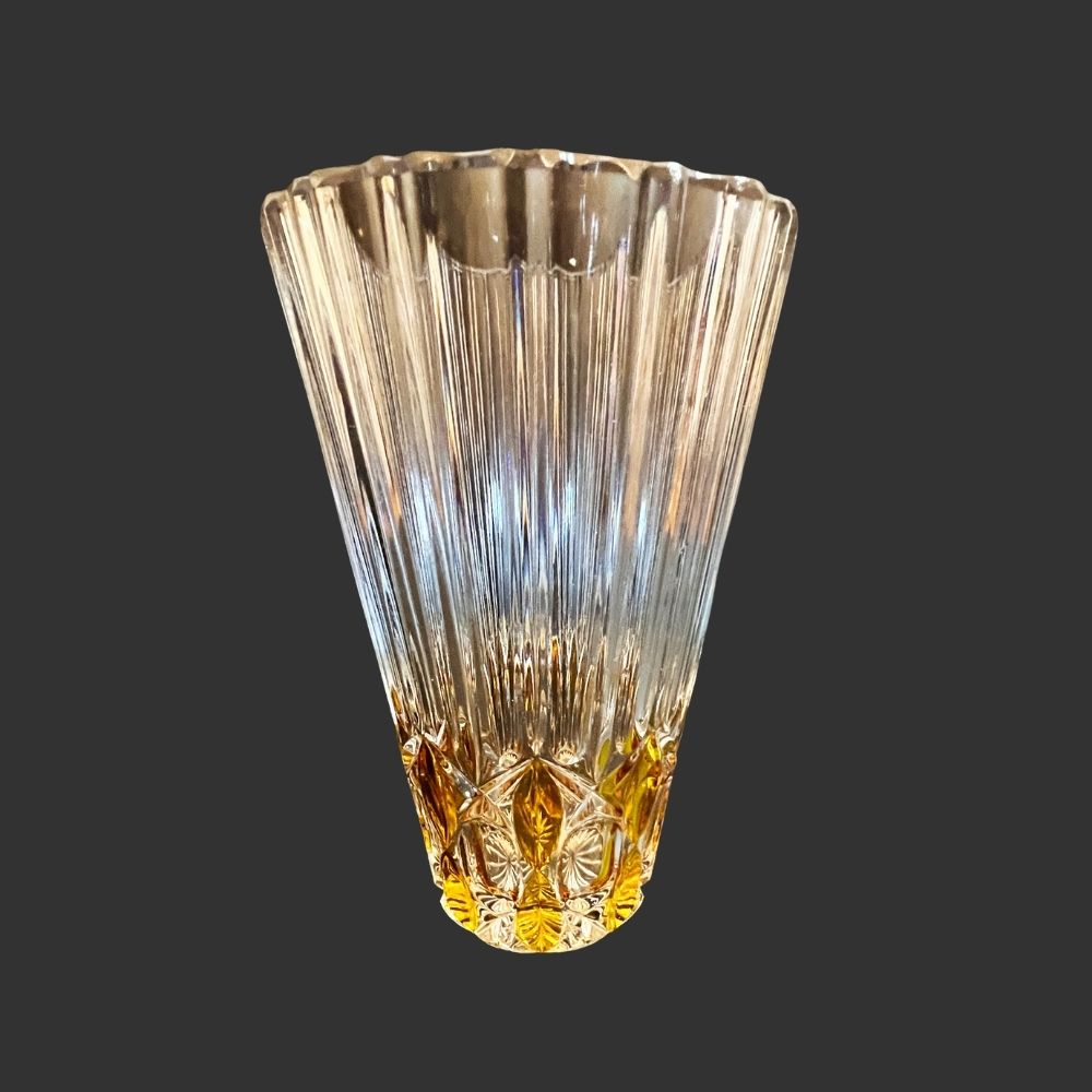 Florero de cristal de Bohemia