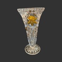 Florero de cristal en forma de copa