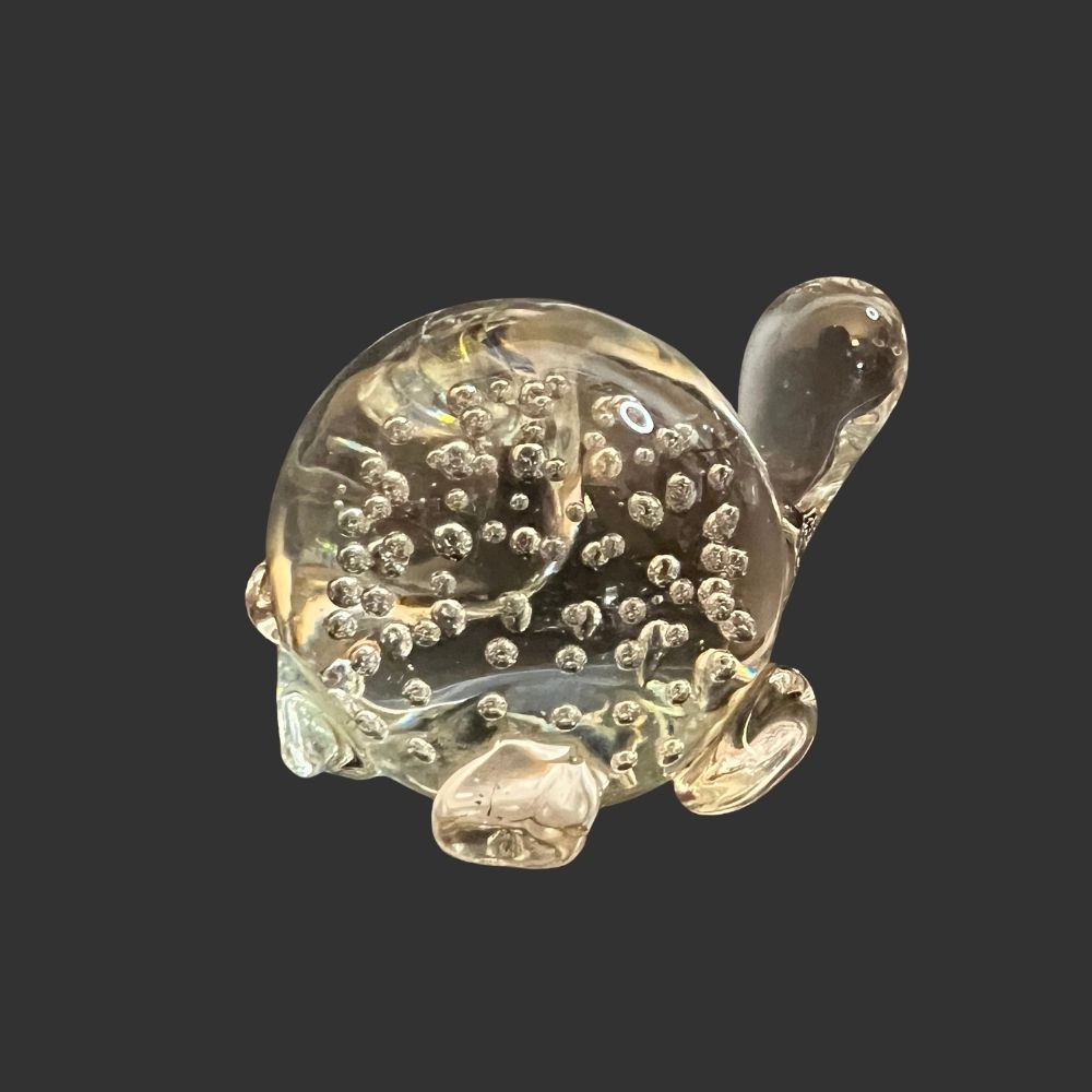 Pisapapeles de vidrio "Tortuga" de colección