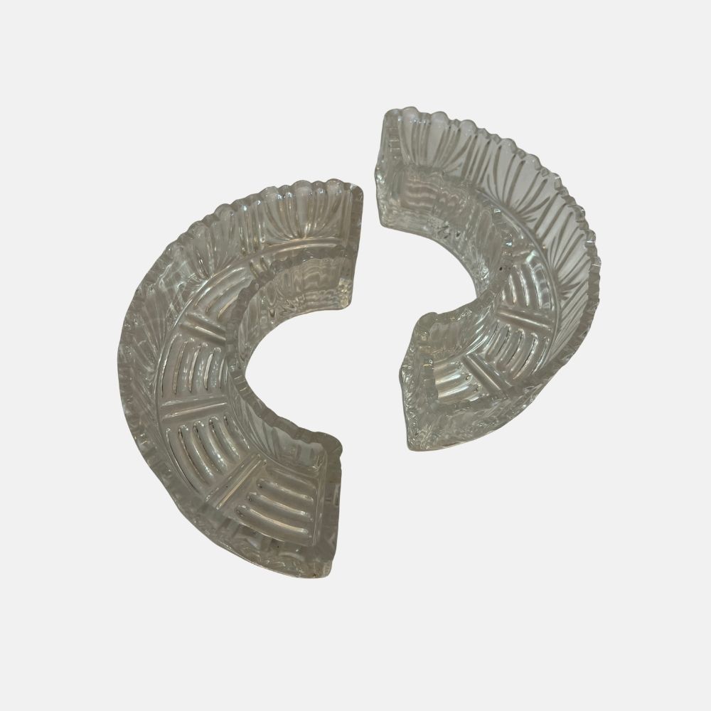 FloreroGlass Bagley Sowerby Davidson's de cristal estilo anillo posy