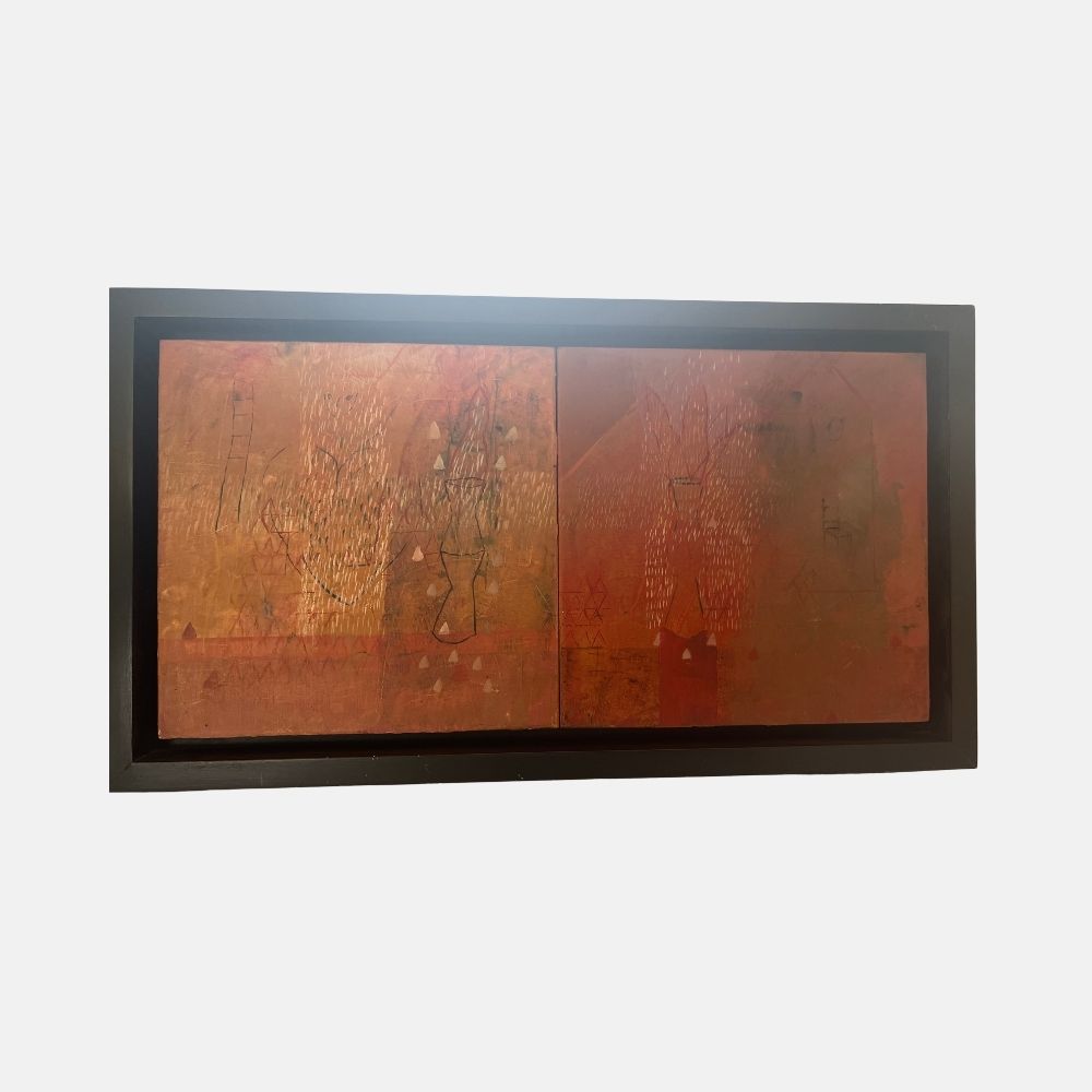 CUADRO "DÍPTICO NARANJA"