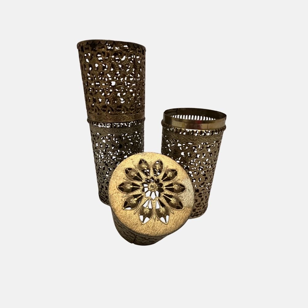 MIF manga de metal calado para botella 