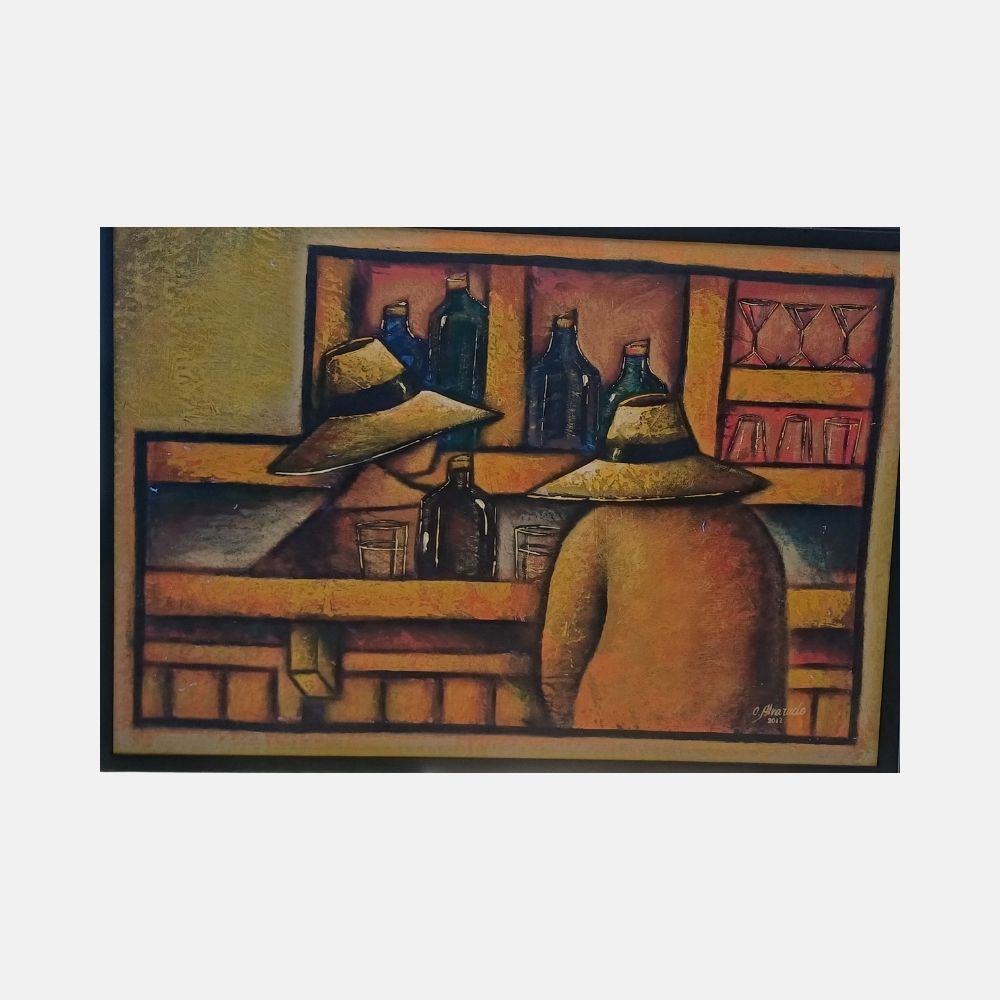 CUADRO ESCENA DE BAR