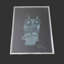 Cuadro Tecolote Negro por Ramírez Amaya