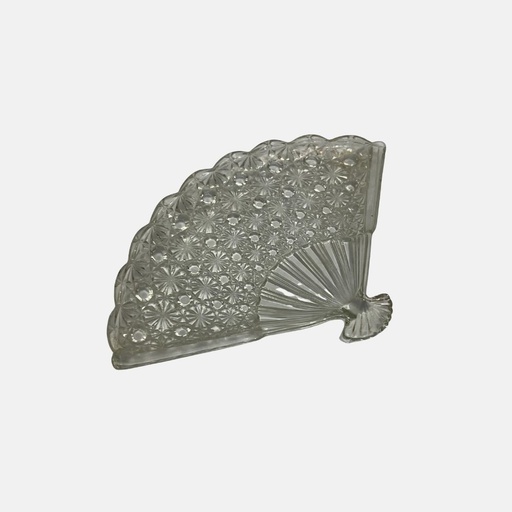 [MIF0990] Plato de vidrio en forma de abanico