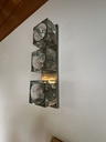 Lámpara vintage "Ice Cube"