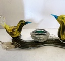 Candelero para tea light de cristal de Murano