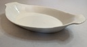 Plato de servir de ceramica blanca