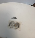 Plato de servir de ceramica blanca