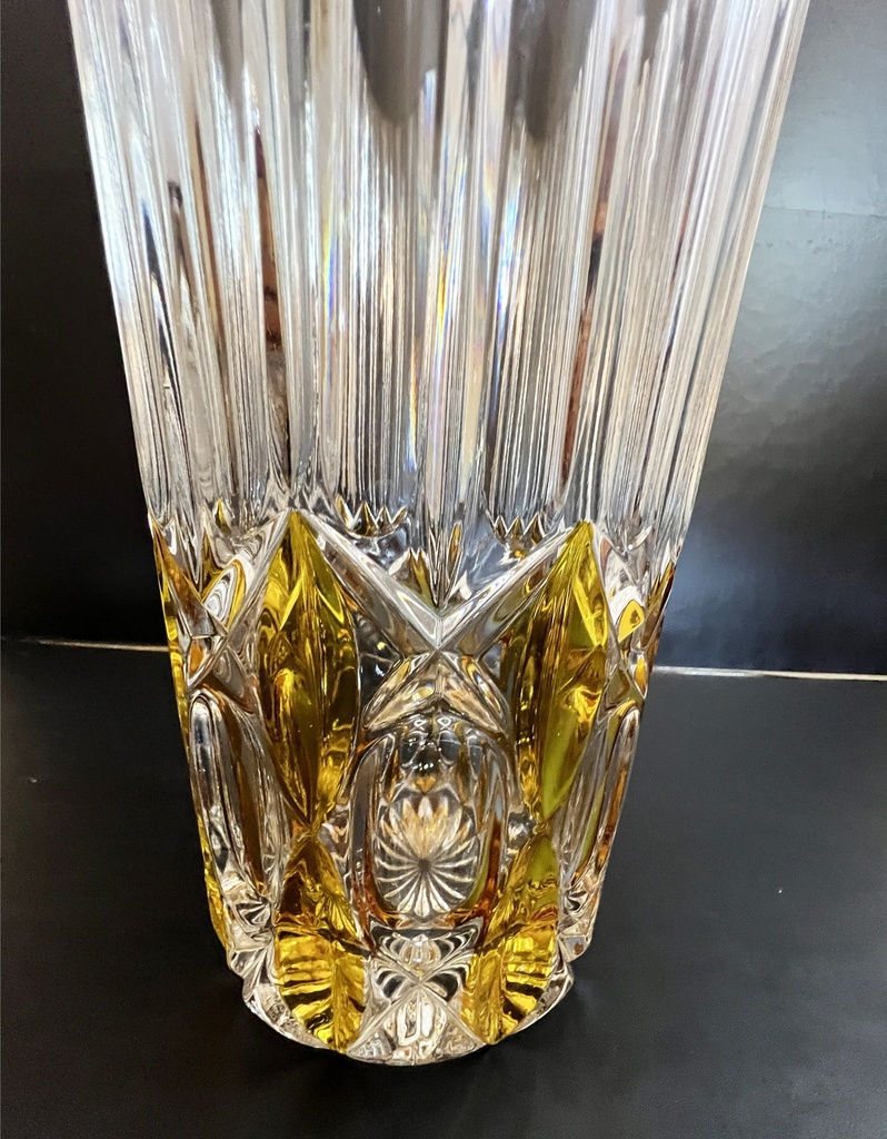 Florero de cristal de Bohemia