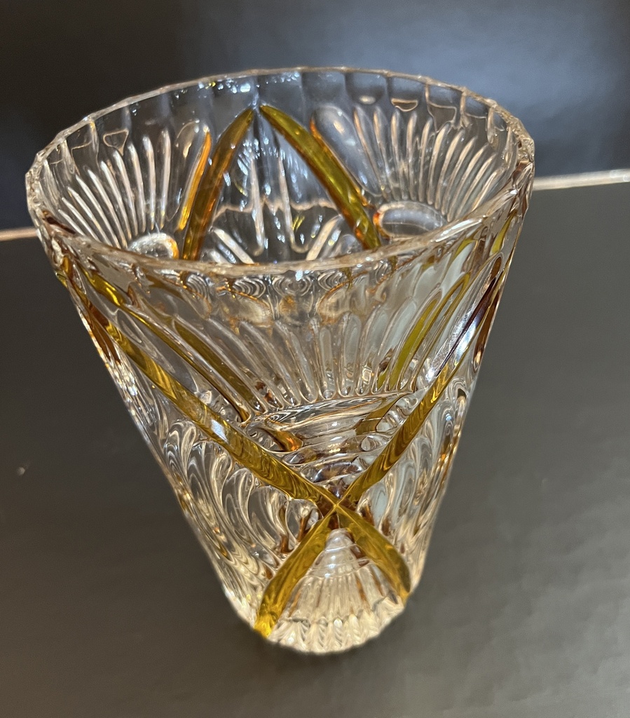 Florero de cristal de plomo