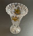 Florero de cristal en forma de copa