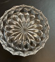 Platito de cristal cortado diseño de estrella