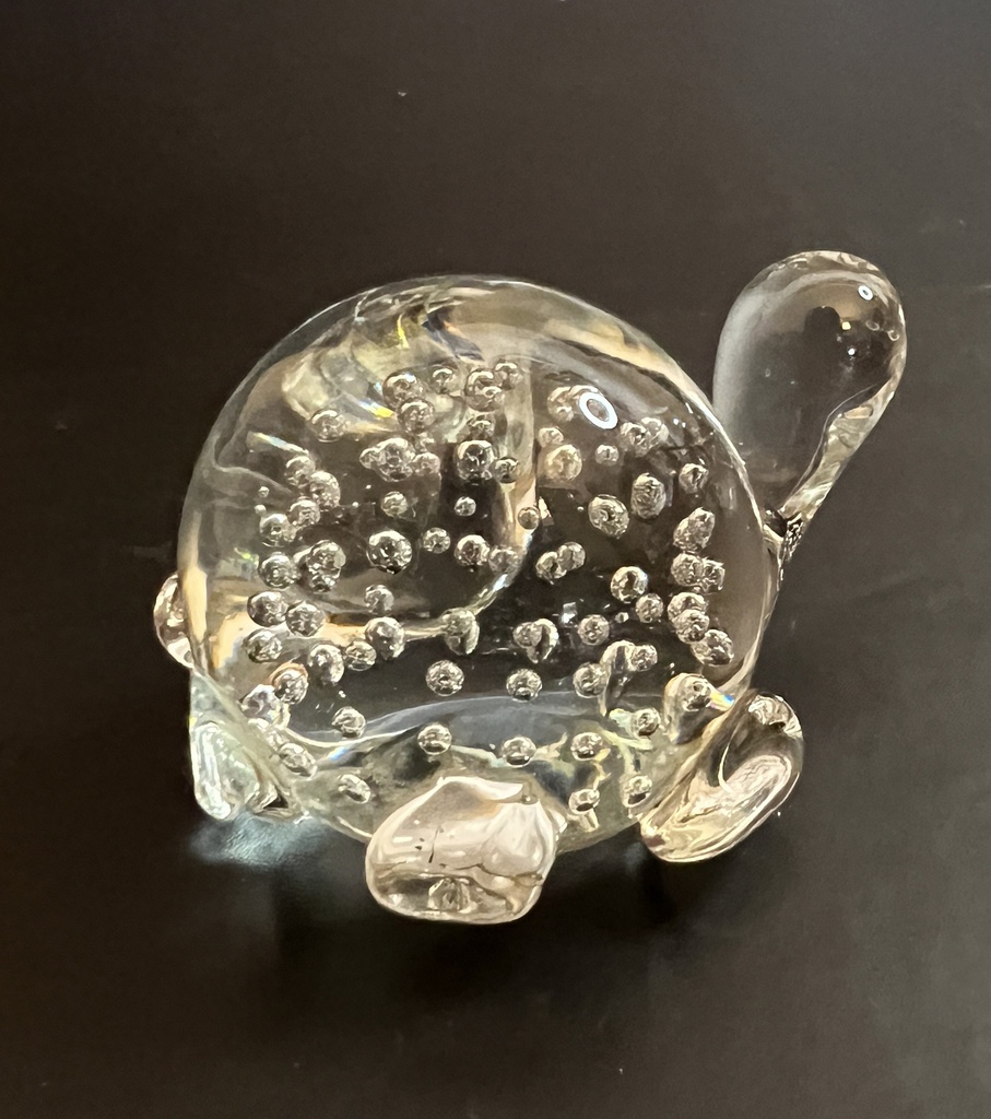 Pisapapeles de vidrio "Tortuga" de colección