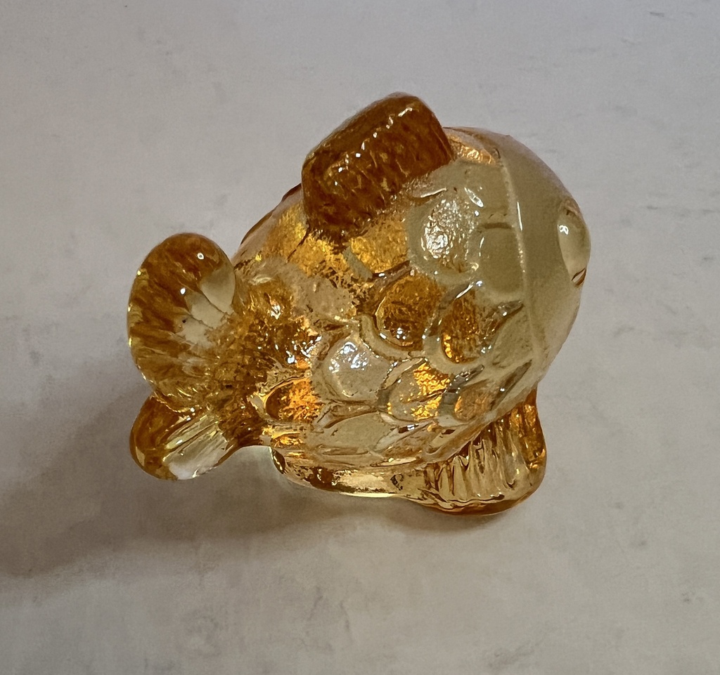 Nachtmann Vintage German Clear Glass Crystal Fish Figure Ornament