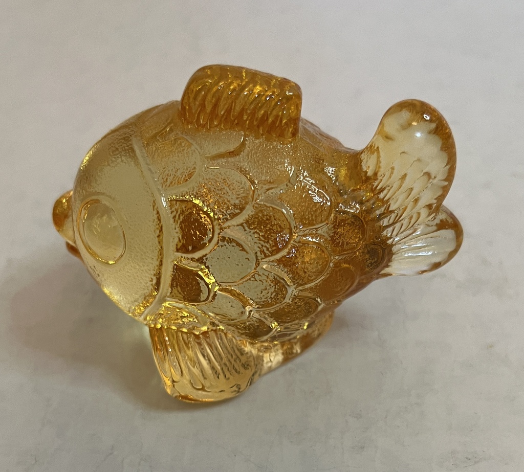 Nachtmann Vintage German Clear Glass Crystal Fish Figure Ornament