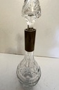Decantador Vintage de Cristal de corte Matés y cuello de plata