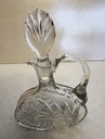 Escenciero "Cruet" de cristal de corte bohemio con tapón