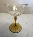 Juego de copas de cristal Antigua Dorflinger ArtDeco