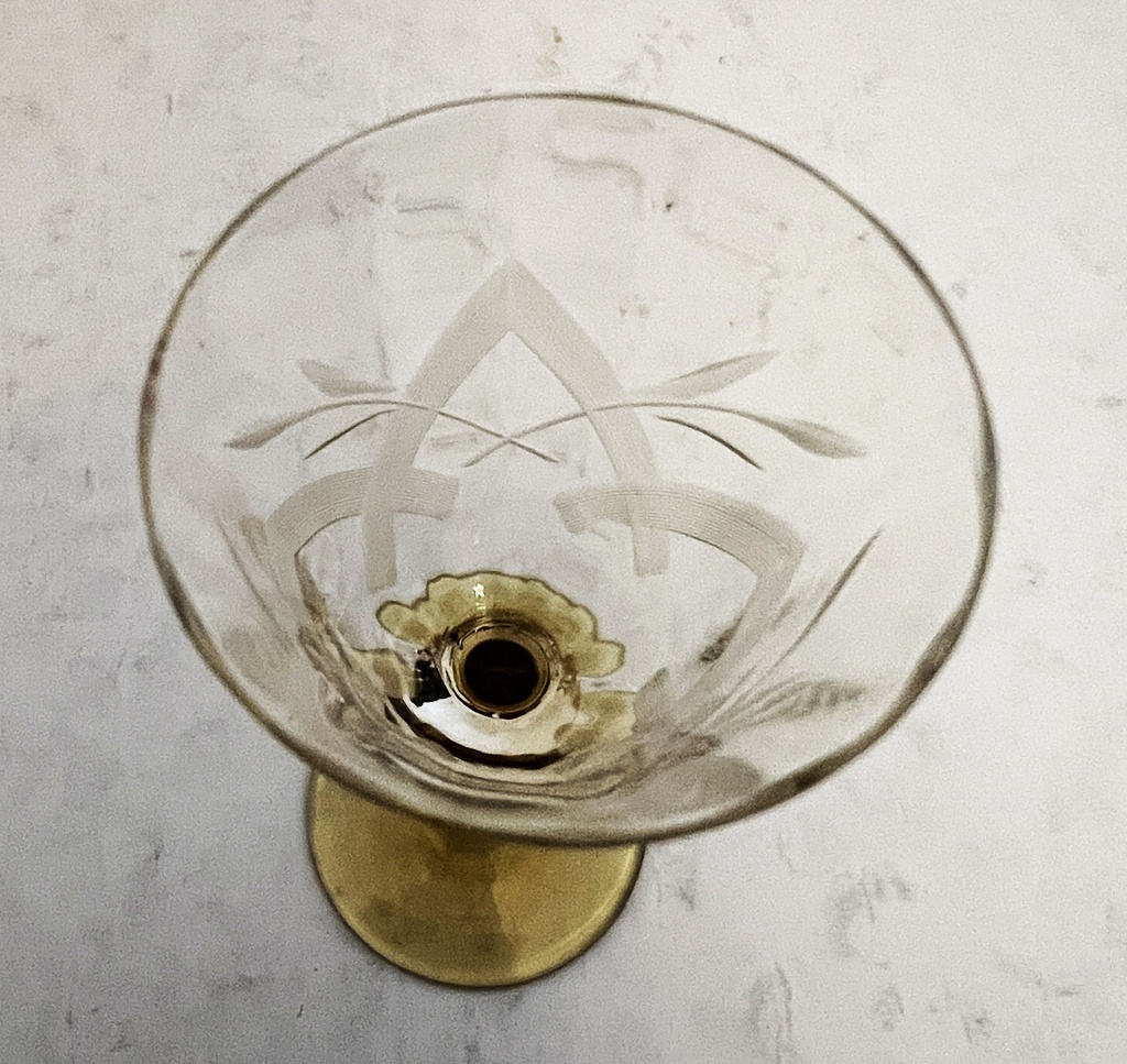 Juego de copas de cristal Antigua Dorflinger ArtDeco