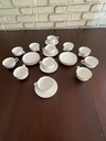 Juego de 12 tazas con plato Royal China, PONTESA España
