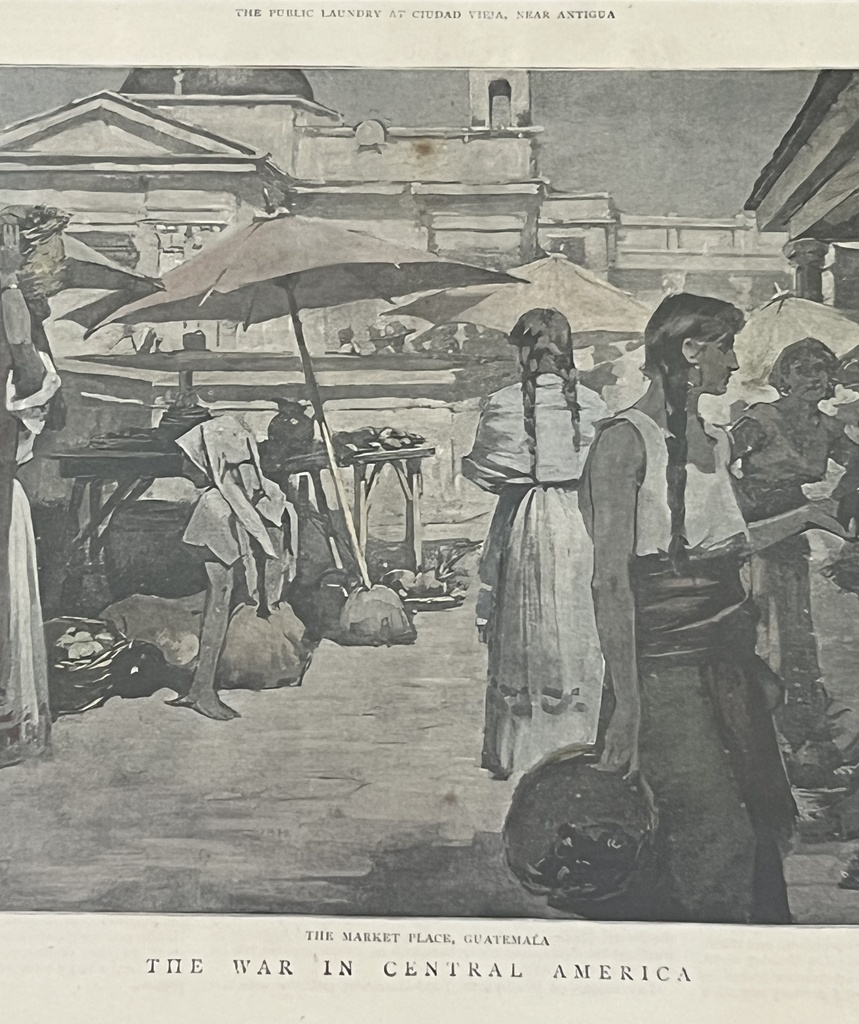 Vista de Mercado y Lavadero de Guatemala