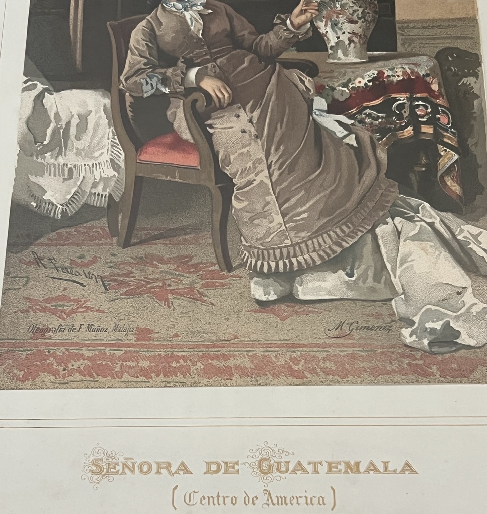 Oleografía Señora de Guatemala (Centro América)