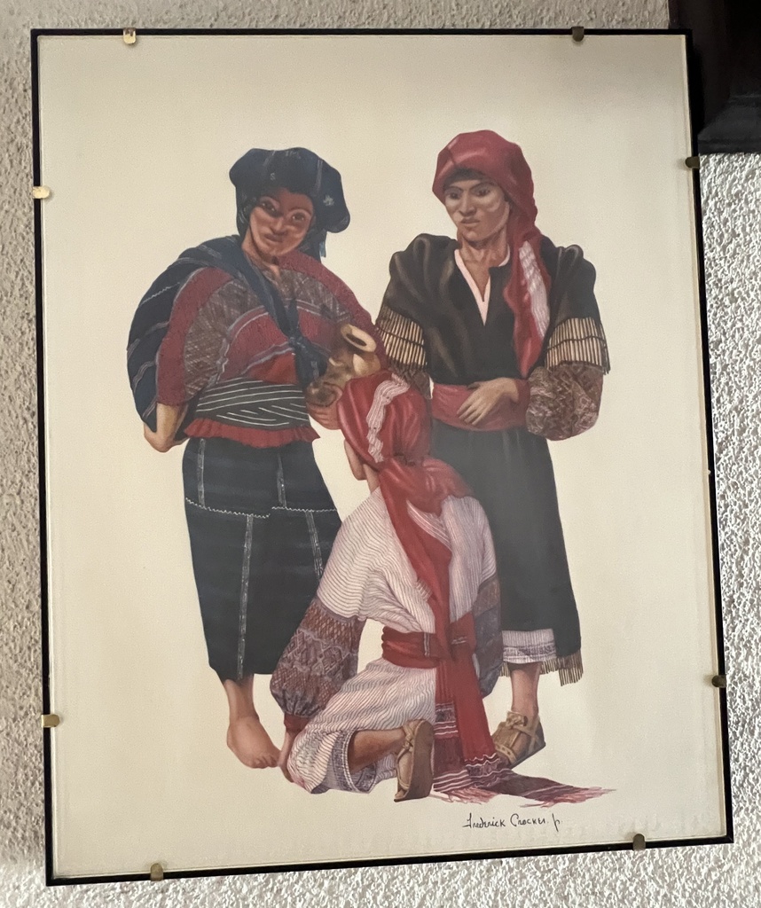 Juego de 6 litografías primitivistas por Frederick Croker