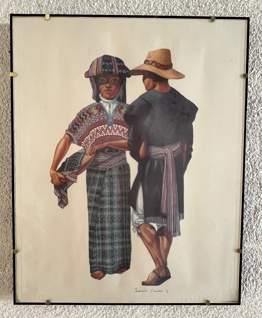 Juego de 6 litografías primitivistas por Frederick Croker