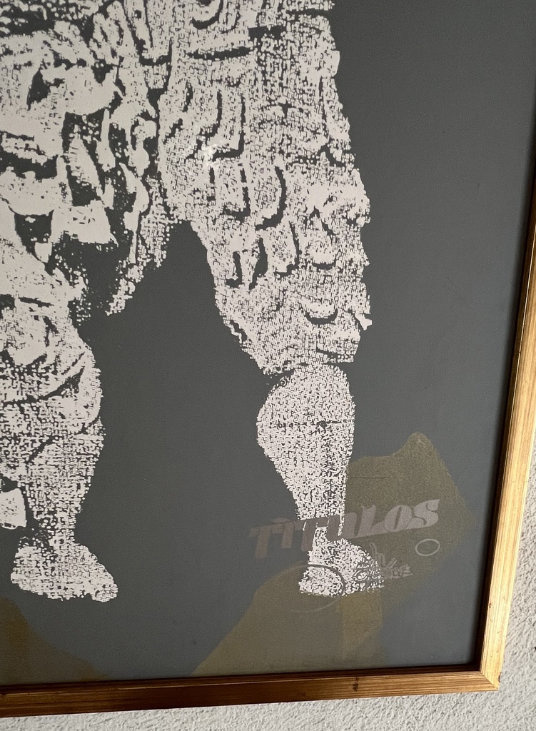 Cuadro "Titulos" por David Ordoñez 92x80 serigrafìa 
