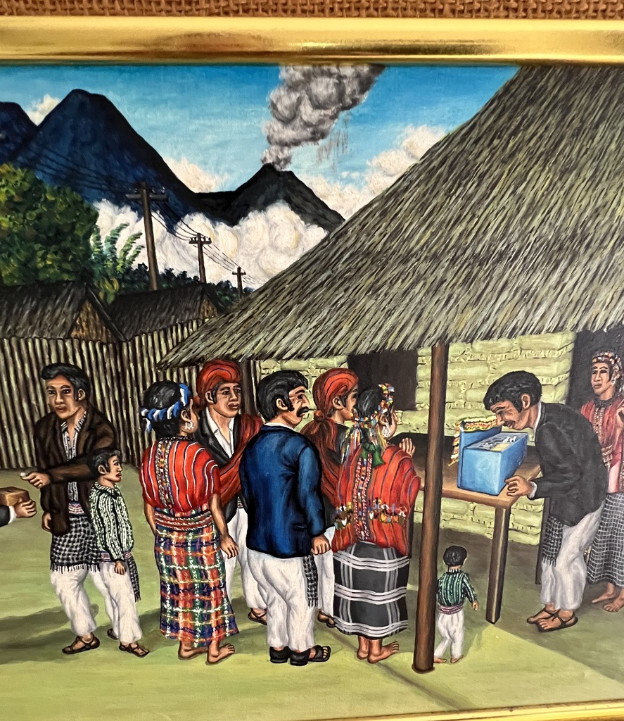 Cuadro primitivista por Roberto Yancoba Xico 1979