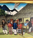 Cuadro primitivista por Roberto Yancoba Xico 1979