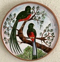 Plato decorativo primitivista "Quetzal"