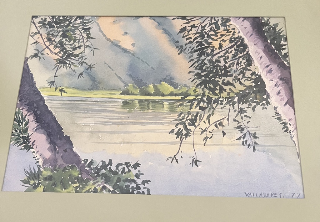 Acuarela por Valladares 1,977
