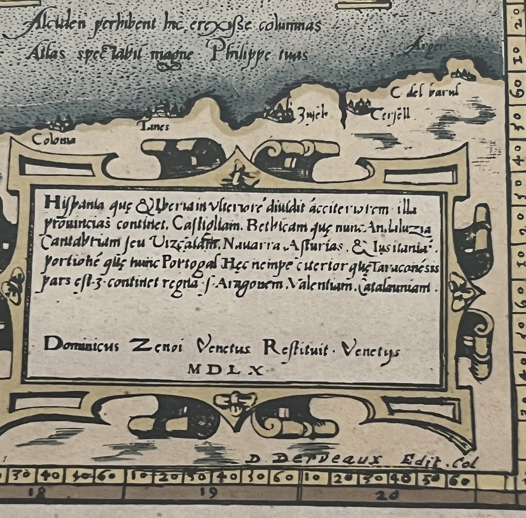 Mapa de españa y portugal antiguo