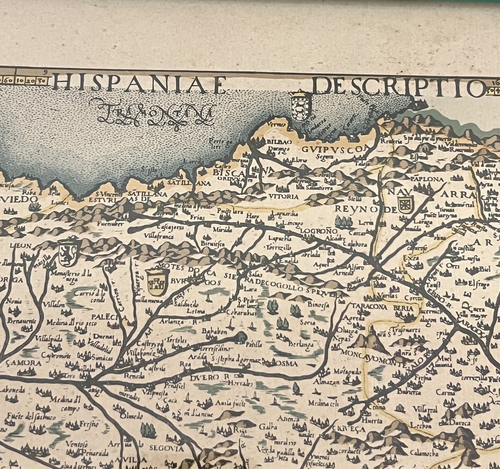 Mapa de españa y portugal antiguo