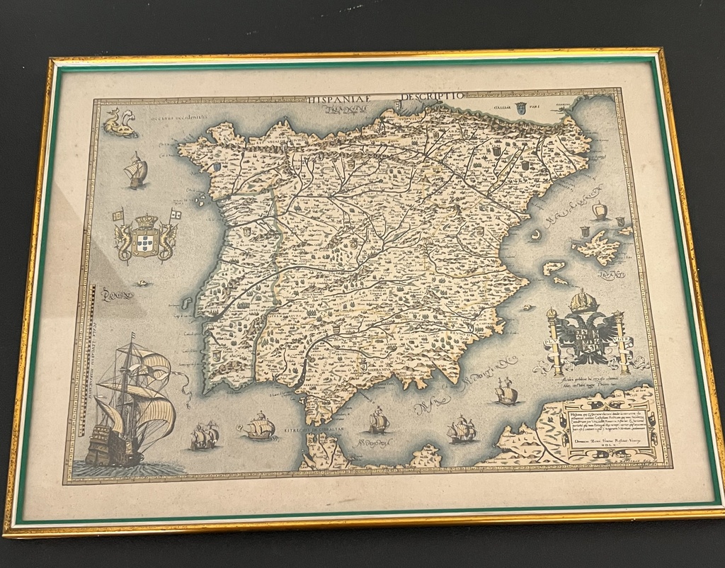 Mapa de españa y portugal antiguo