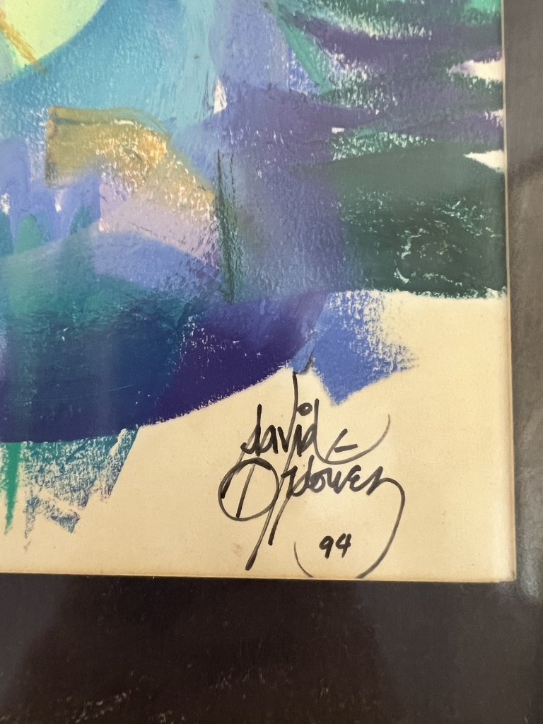Cuadro Figuaras azules y Moradas 1994 David Ordoñez