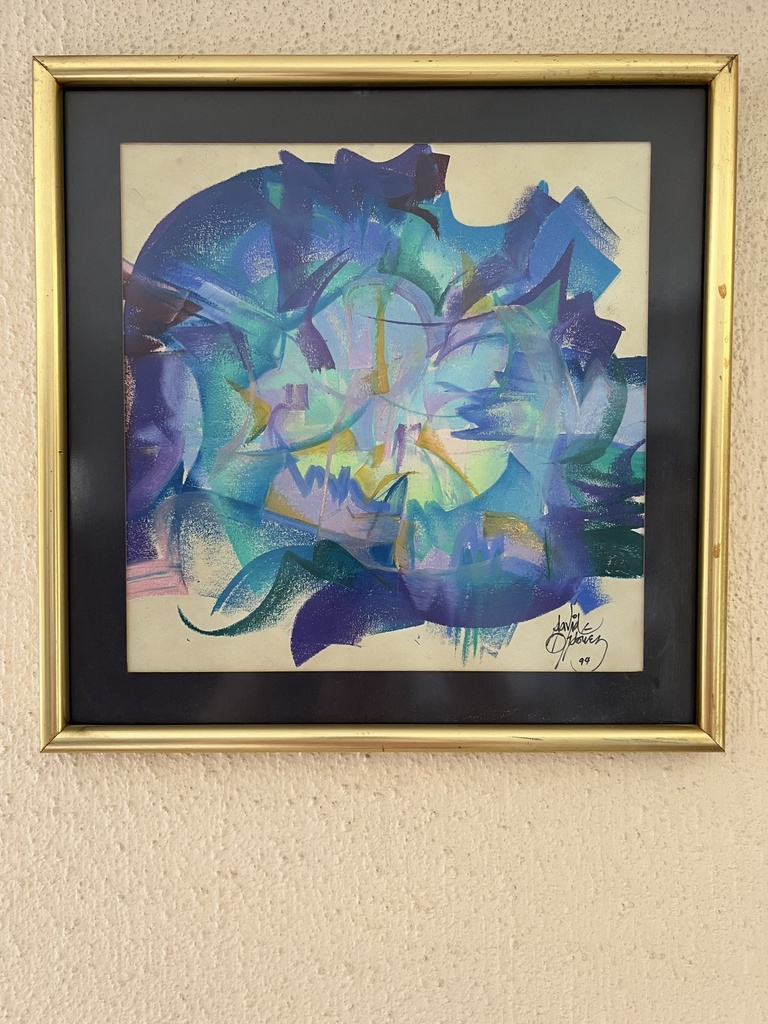 Cuadro Figuaras azules y Moradas 1994 David Ordoñez