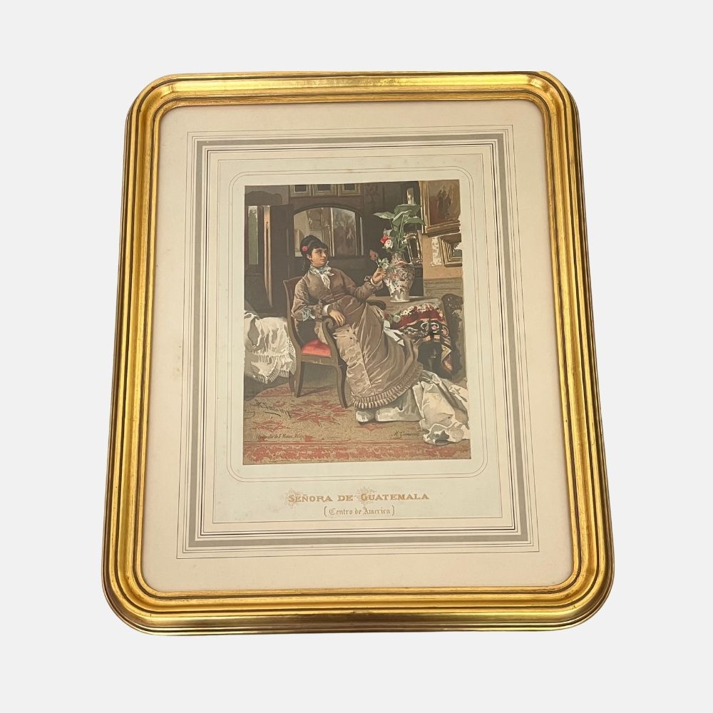 Oleografía Señora de Guatemala (Centro América)