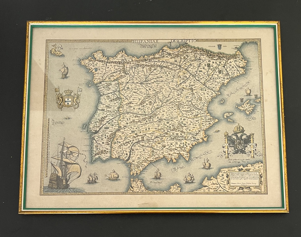 Mapa de españa y portugal antiguo