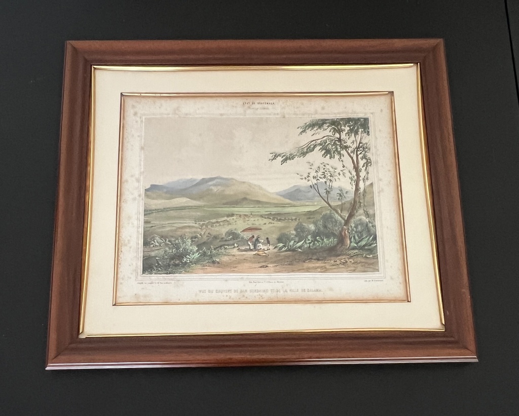 Litografìa Vista del Convento de San Gerónimo y de la Villa de Salama