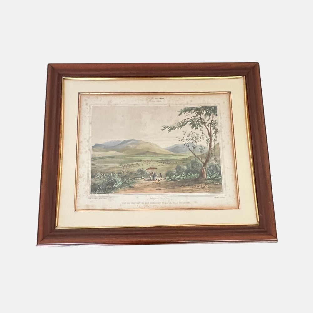 Litografìa de la Vista de Salama 30.5 x 40