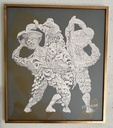 Cuadro "Titulos" por David Ordoñez 92x80 serigrafìa 