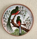 Plato decorativo primitivista "Quetzal"