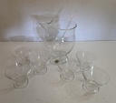 Juego de Pichel cocktelero con revolvedor y 6 copas