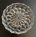 Platito de cristal cortado diseño de estrella